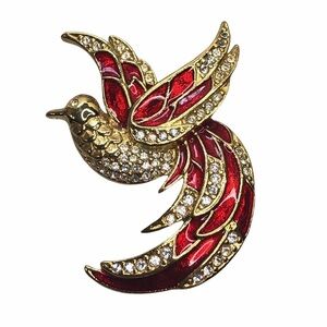 Vintage Giorgio Firebird Phoenix Red Bird Pin